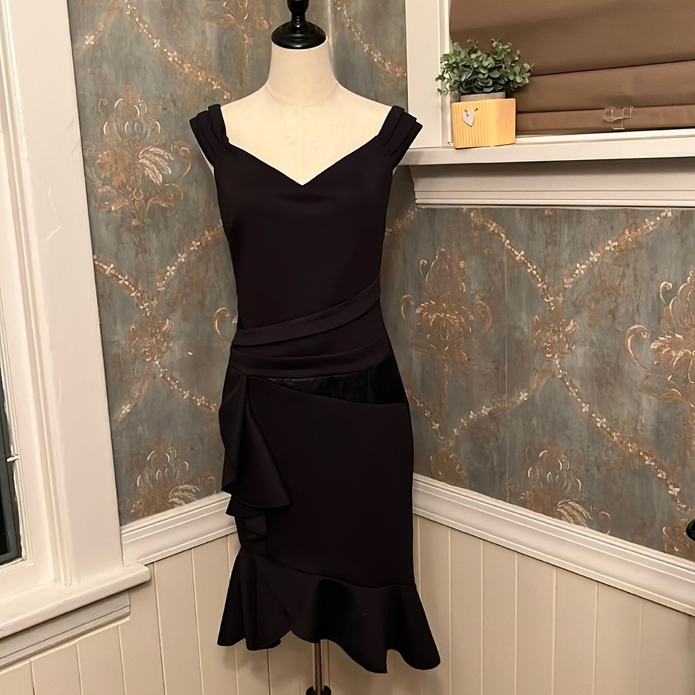 Sexy black cocktail dress